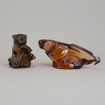 PAUL HOFF, 11 animal glass figurines made for the benefit of WWF.