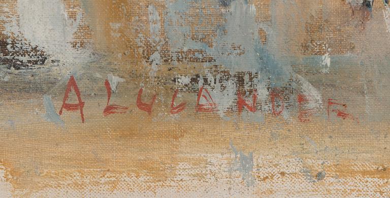 Anitra Lucander, oil on canvas, signed.