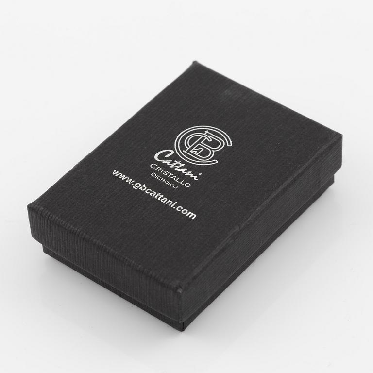 Brooch 18K white gold with brilliant-cut diamonds.