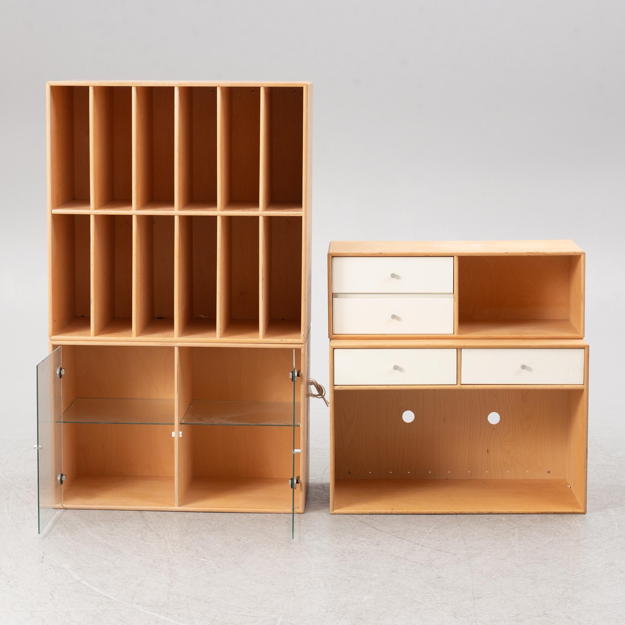 Peter J Lassen, hyllsystem, 4 delar, "Montana", Montana Møbler, Danmark.