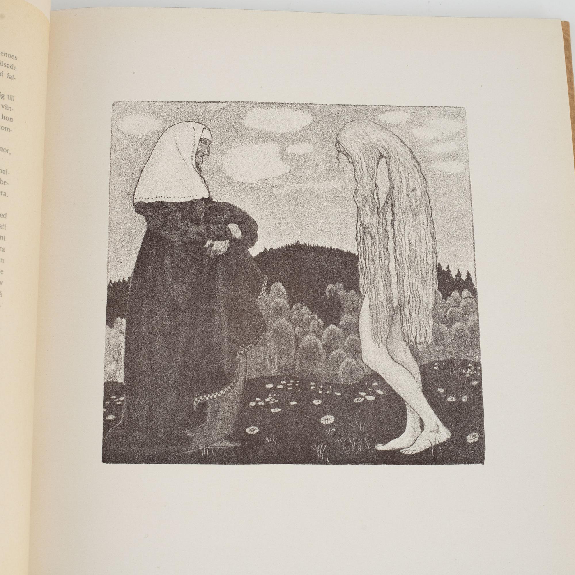 "John Bauer: trettio bilder i mezzotypi till ett urval sagor i bland Tomtar och troll åren 1907-1915", Stockholm 1918.