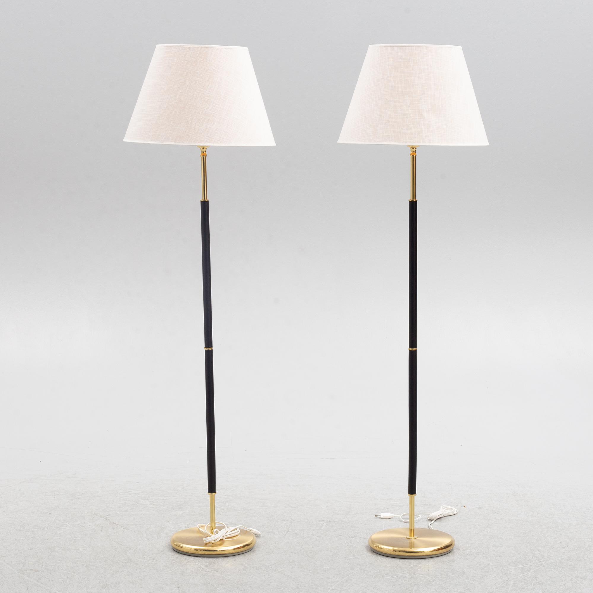 Golvlampor, ett par, "Tullgarn G760", Armaturhantverk, samtida tillverkning.