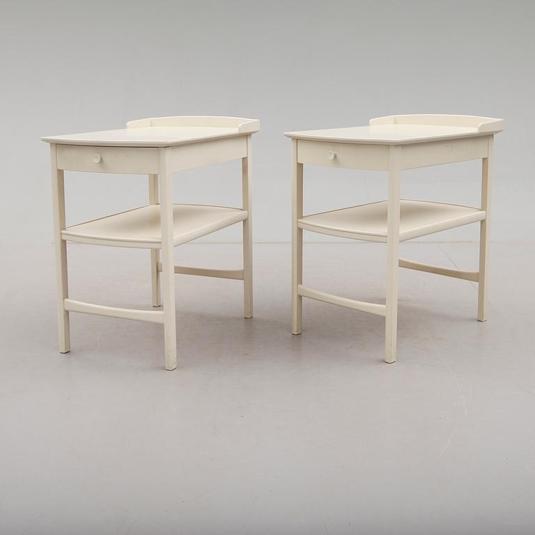 SÄNGBORD, 1 par, Carl Malmsten, Bodafors, 1960-tal.