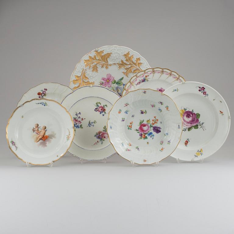 A lot of porcelain from Meissen, Sevres, Royal Copenhagen & KPM Berlin, 18th to 20th century.