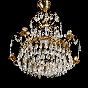 LJUSKRONA, empirestil, 1900-talets andra hälft, höjd ca 45 cm.