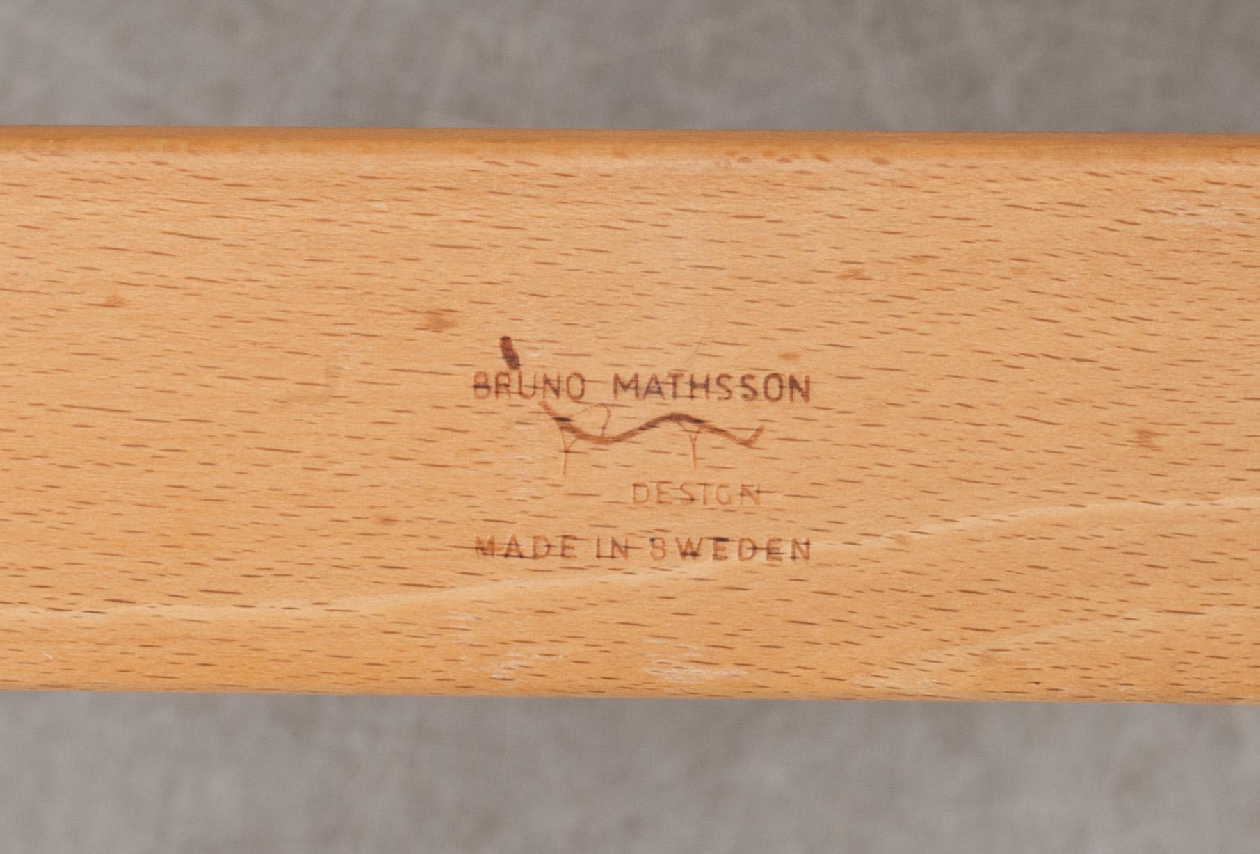 FÅTÖLJER, ett par, "Eva", Bruno Mathsson, 1970-talet.