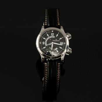 ARMBANDSUR, herr, stål, "Master Compressor Dualmatic", Jaeger Lecoultre., 2009.