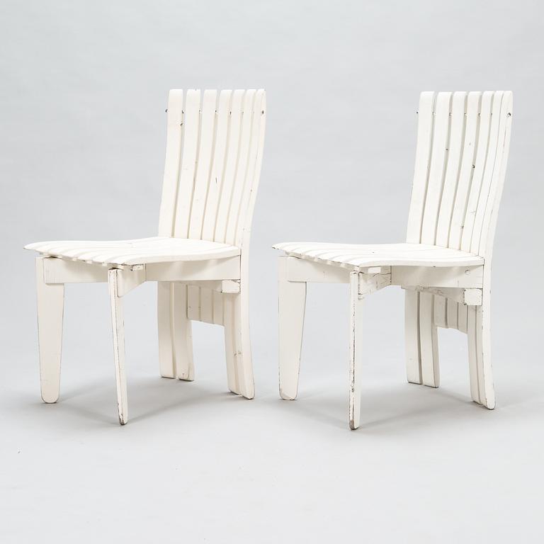 Alvar Aalto, Trädgårdsmöblemang, 5 delar, "Aurinko-serien", Artek 1960/1970-tal.