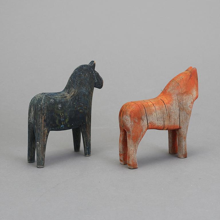 DALAHÄSTAR, trä, 1800-tal/1900-talets början.