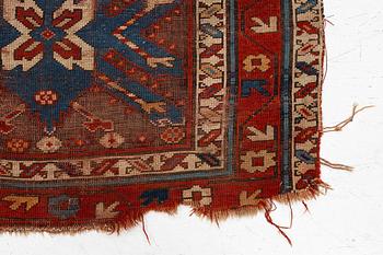 Matta, Kazak, antik, 1800-talets andra hälft. ca 205 x 105 cm.