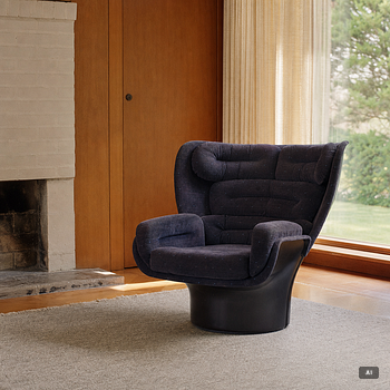 Joe Colombo, fåtölj, "Elda", Comfort, Italien, 1960-70-tal.
