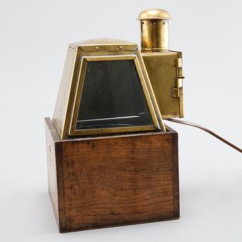 A 20th century binnacle, marked C.M. Hammar, Göteborg.