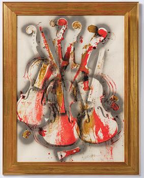 Arman (Armand Pierre Fernandez), "Orange and Grey Concerto".