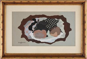 Jean de Gavardie · JEAN DE GAVARDIE, gouache på pannå, signerad.