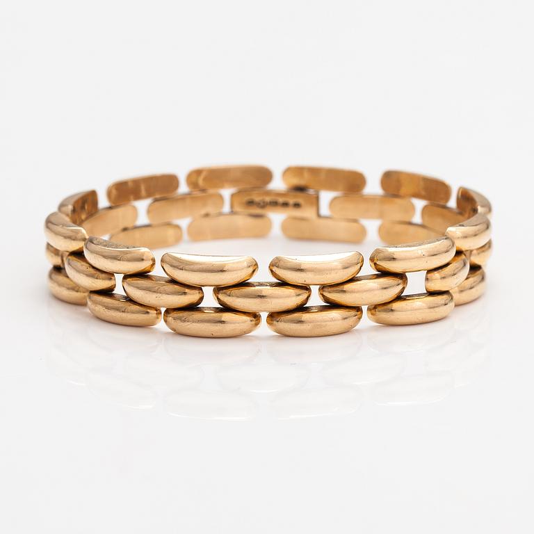 A 14K gold bracelet. Kultateollisuus, Turku 1958.