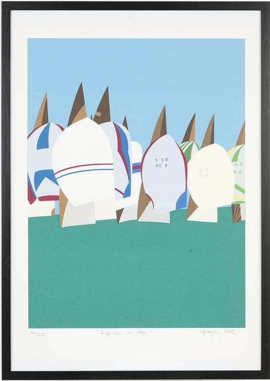 Franco Costa, silkscreen in colours, signed 143/250.