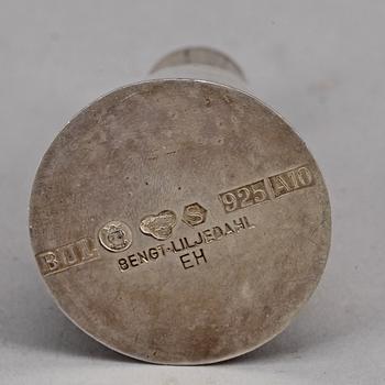 VAS, sterlingsilver, Bengt Liljedahl, Stockholm, 1975. Vikt 41 gram.