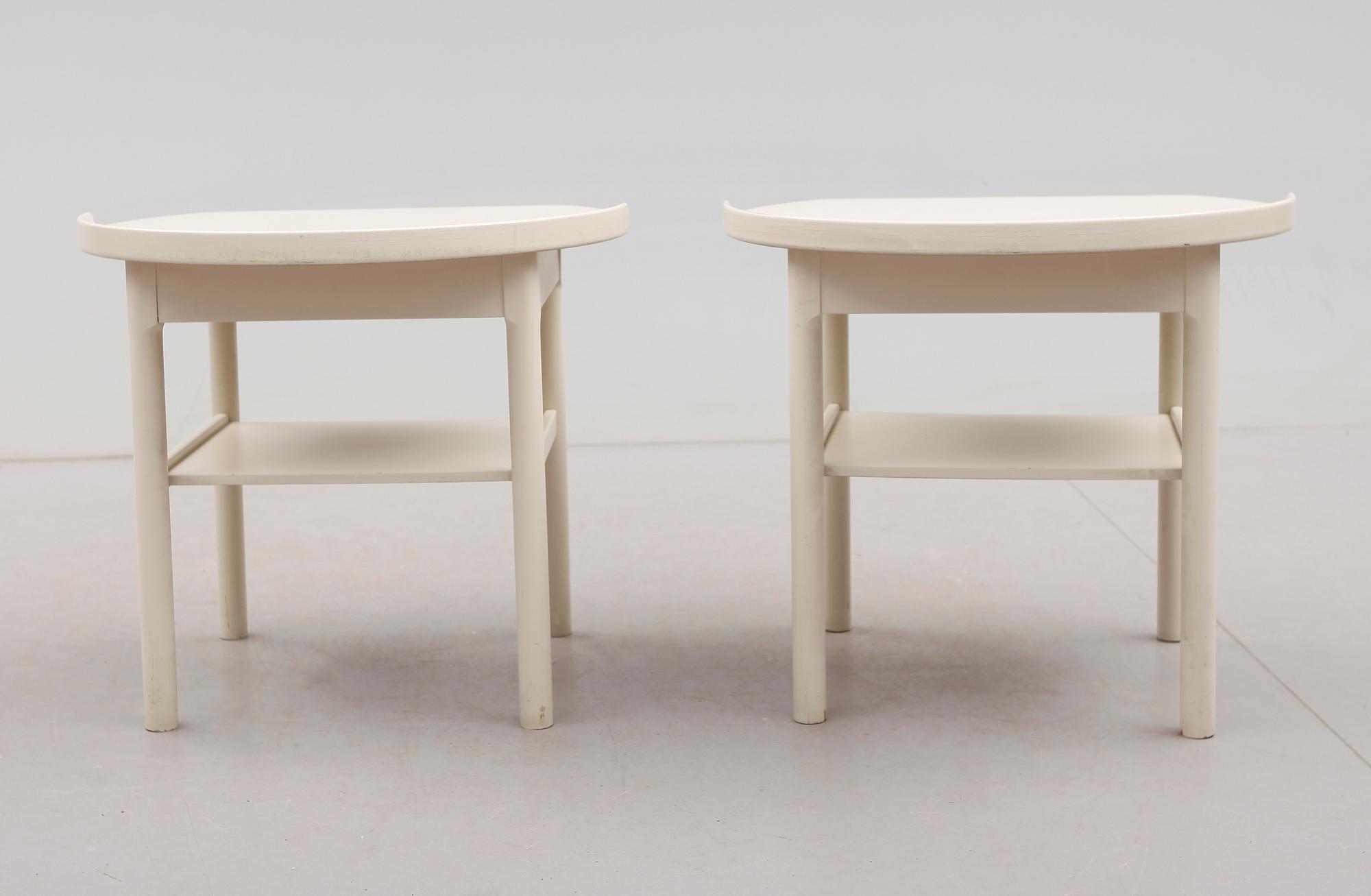 SÄNGBORD, 1 par, S. Engström & G. Myrstrand, Bodafors, 1900-talets andra hälft.