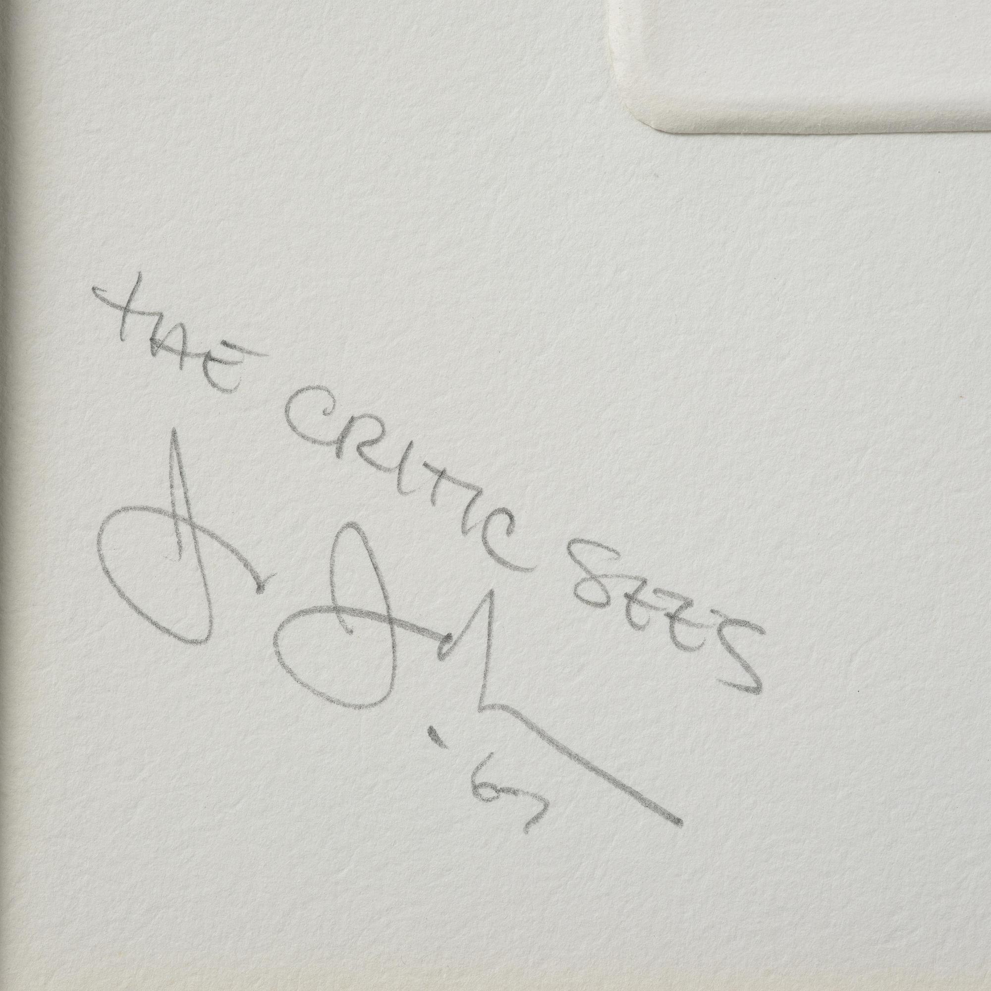 Jasper Johns, "The Critic sees" ur "Ten from Leo Castelli".
