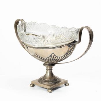 Presentation bowl, silver, Gustavian style, Nils Leonard Dahlström & Co, Örebro, 1910.