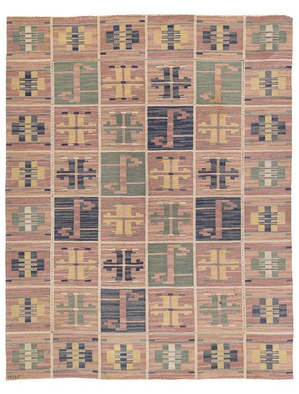 Märta Måås-Fjetterström, a carpet, 'Ulriksdal', flat weave, c. 300 x 234 cm, signed MMF.