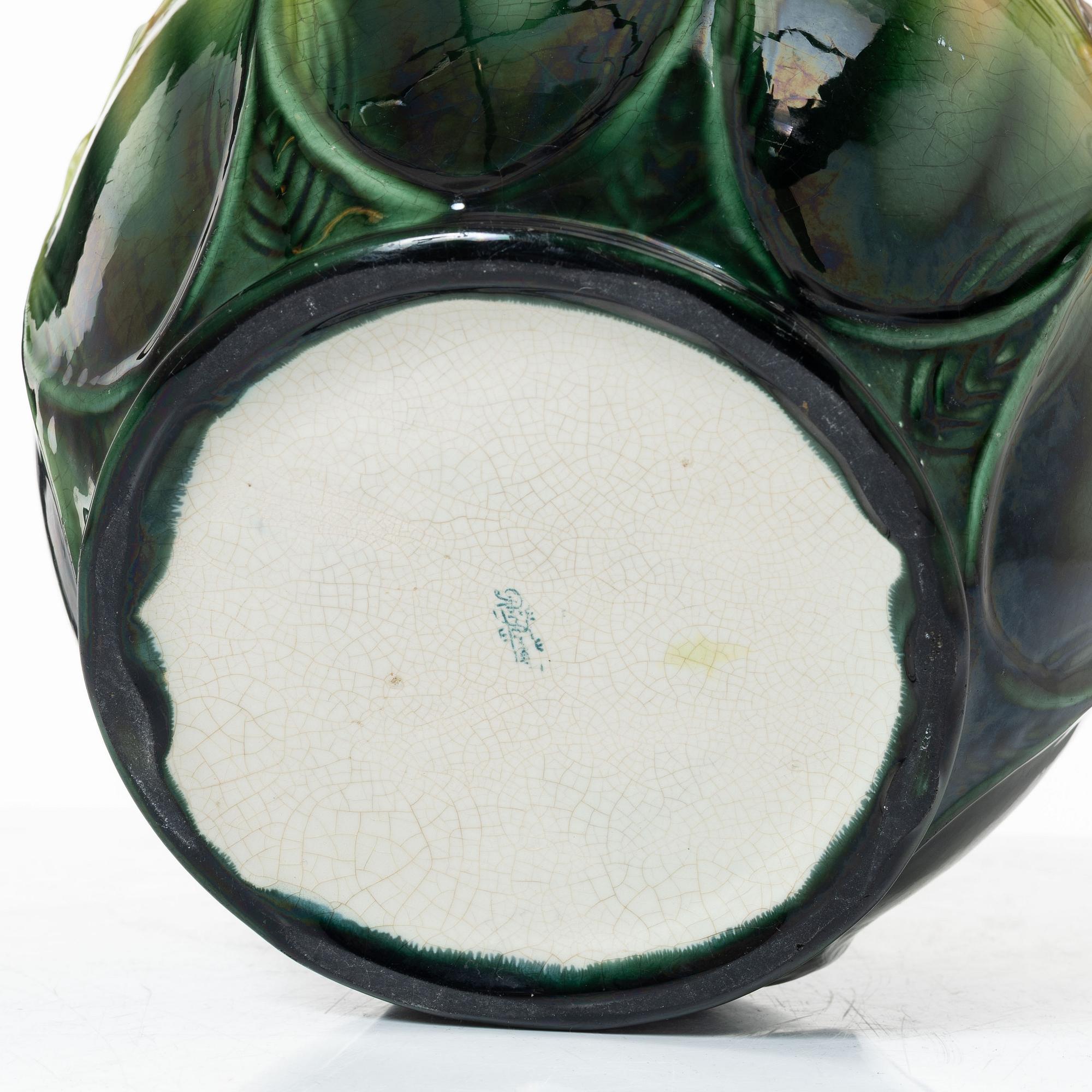 Ytterfoder, majolika, jugend, Rörstrand, tidigt 1900-tal.