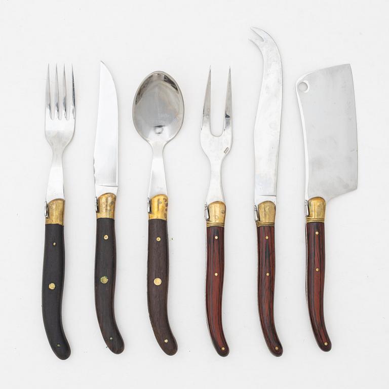 Cutlery, 40 pcs, Claude Dozorme and Arbalète G. David Laguiole, France.