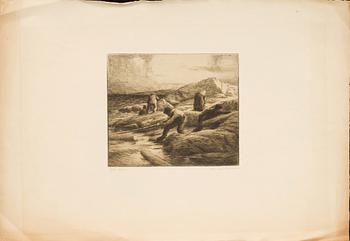 EMIL EKMAN, 12 signed etchings.