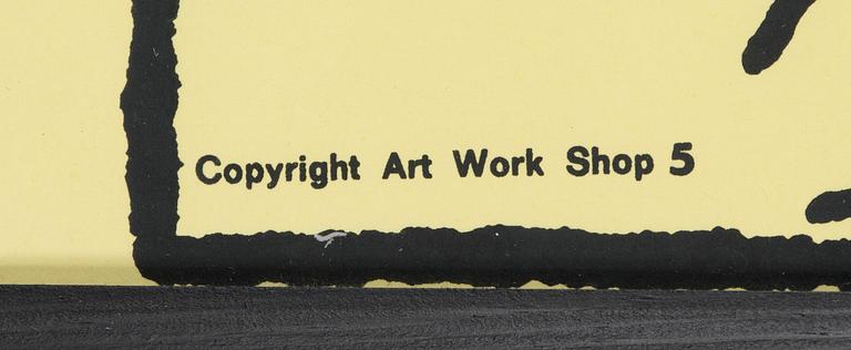 Tove Jansson, poster, Moomin, Bull's Presstjänst, Art Work Shop, 1960s.