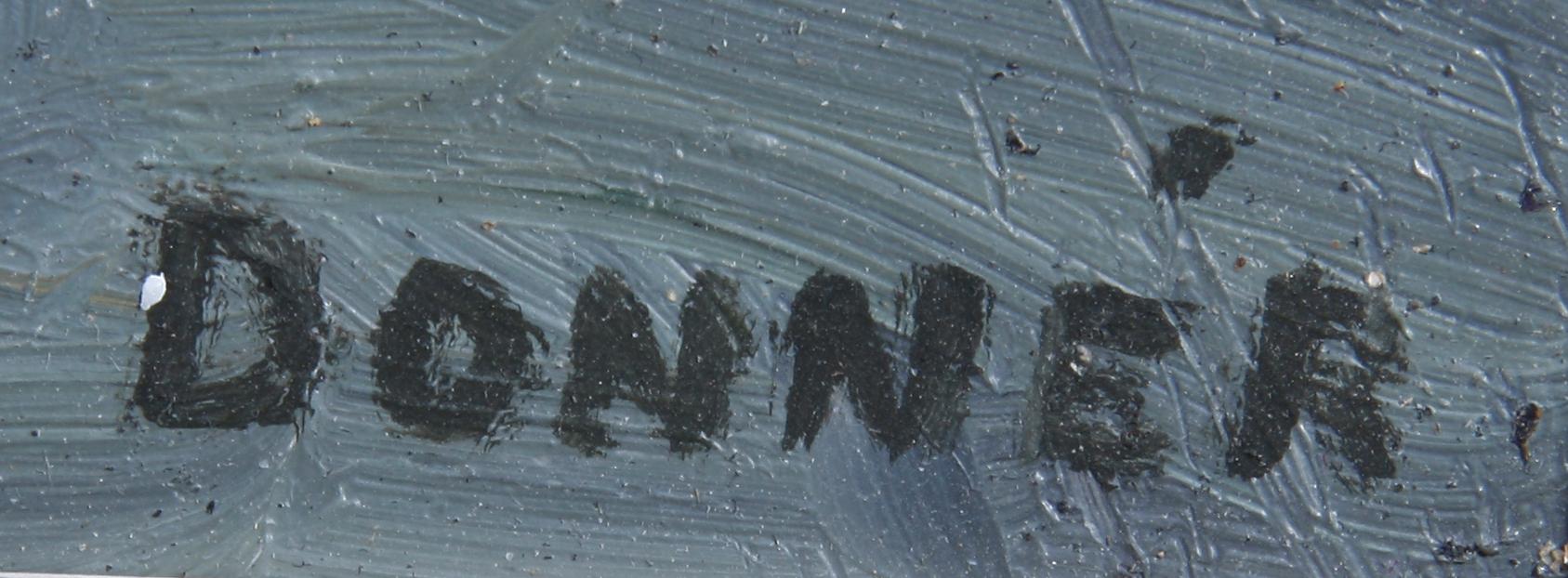 IWAR DONNÉR, olja på pannå, sign.