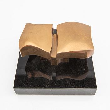 José Luis Sanchez, a signed and numbered 383/1000 brass scultpure.