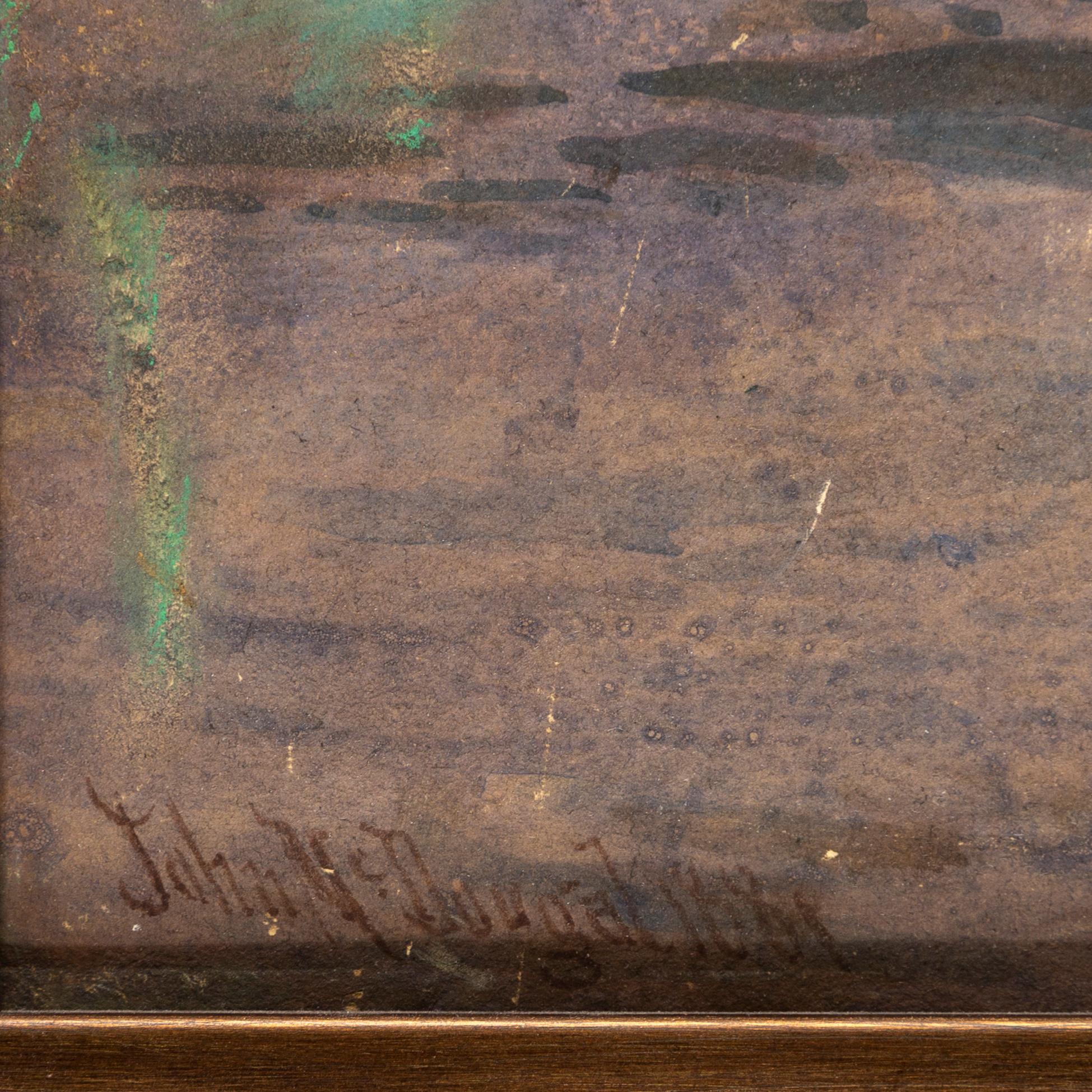 OKÄND KONSTNÄR, England, 1800/1900-tal. akvarell, signerad och daterad 1881.