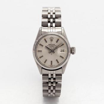 Rolex, Oyster Perpetual Date, armbandsur, 25 mm, stål, automatisk.