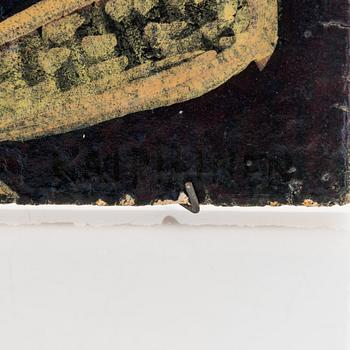 Birger Kaipiainen, reliefi, kivitavaraa, signeerattu Kaipiainen.