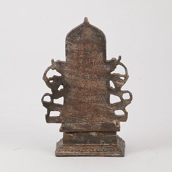 BUDDHA, metall, sannolikt sydostasien 1900-tal.