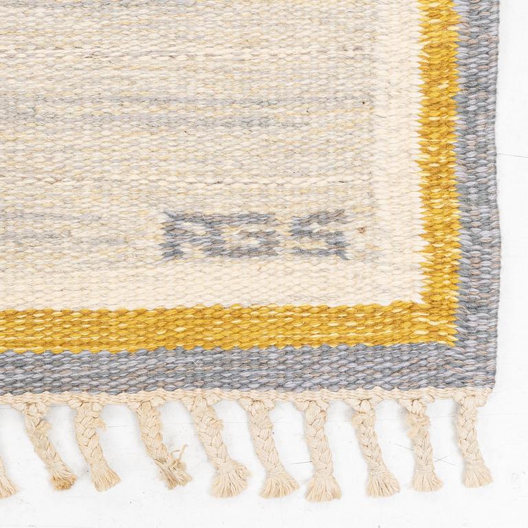 Anna-Greta Sjöqvist, a rug, flat weave, c 220 x 148 cm, signed AGS.