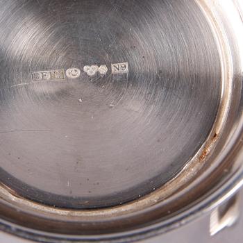 BÄGARE SAMT SKÅL, 3 st, silver, bla CG Hallberg, 1950-60-tal.