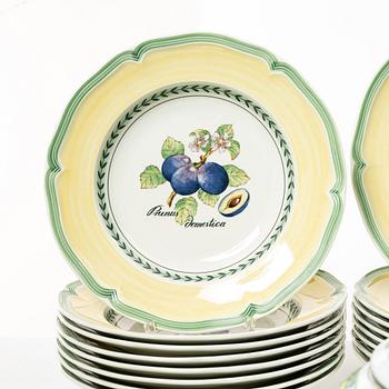 Servis, 29 delar, porslin, "French Garden Fleurence", Villeroy Bosch, Tyskland.
