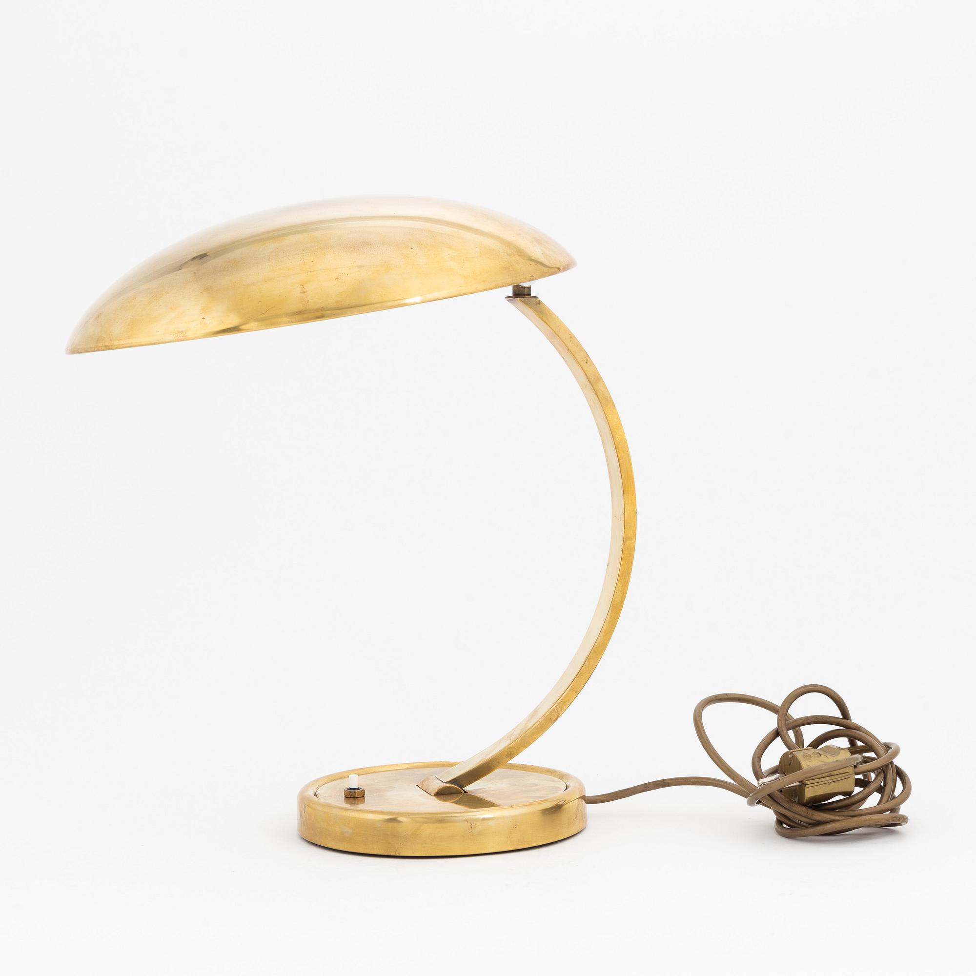 Christian Dell, a model '6751' table light, Gebr. Kaiser & Co, Germany, 1930's.