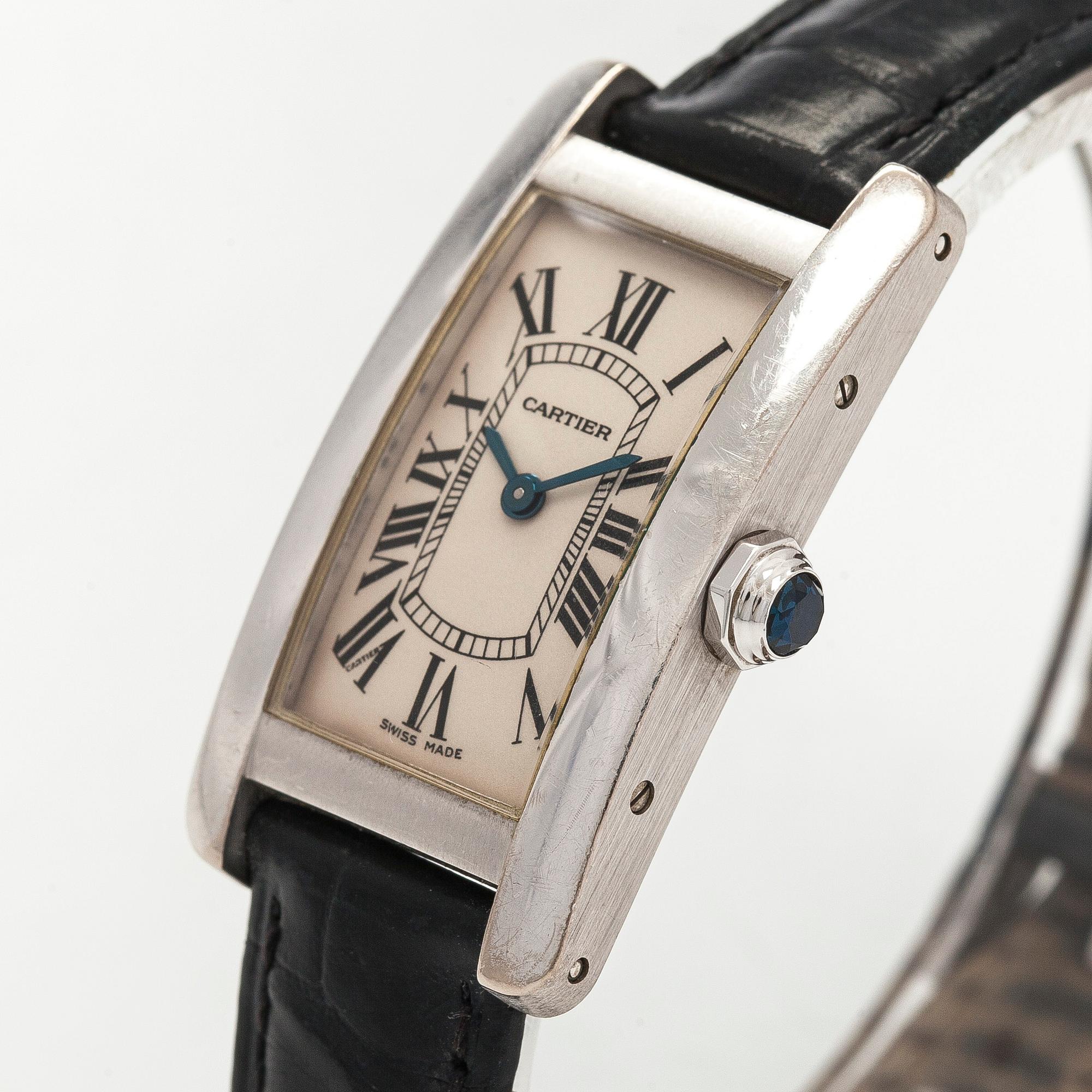 Cartier, Tank Américaine, armbandsur, 19 x 27,5 (35) mm.