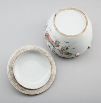 LOCKSKÅL, porslin, Kina, 1800-/1900-tal.