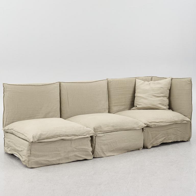 Paola Navone, modulsoffa, 3 detal, "Ghost", Gervasoni, Italien, 2000-tal.