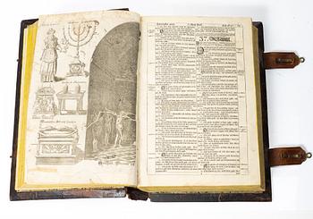 Karl XII:s stora kyrkobibel, 1702-3, Biblia, thet är all then heliga skrift på swensko.