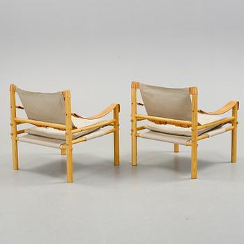 FÅTÖLJER, ett par, "Sirocco", design Arne Norell. 1900-talets andra hälft.