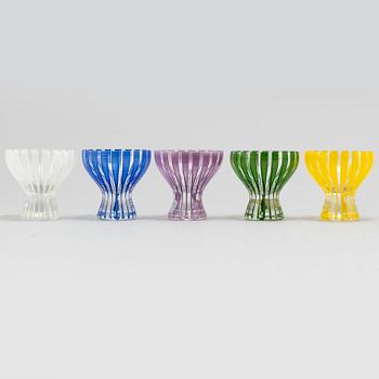 BENGT ORUP, servisdelar, 28 delar, glas, "Strikt", Johansfors.