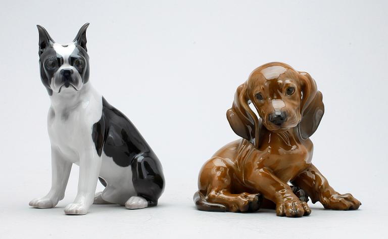 FIGURINER, 2 st, porslin, Rosenthal resp Bing & Gröndal, 1900-talets slut.