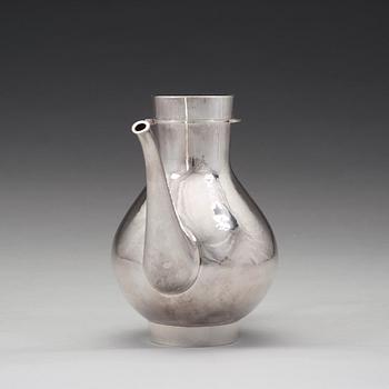 Sigurd Persson, kaffekanna, Stockholm 1958, sterling, smed Karl Ivan Karlsson.