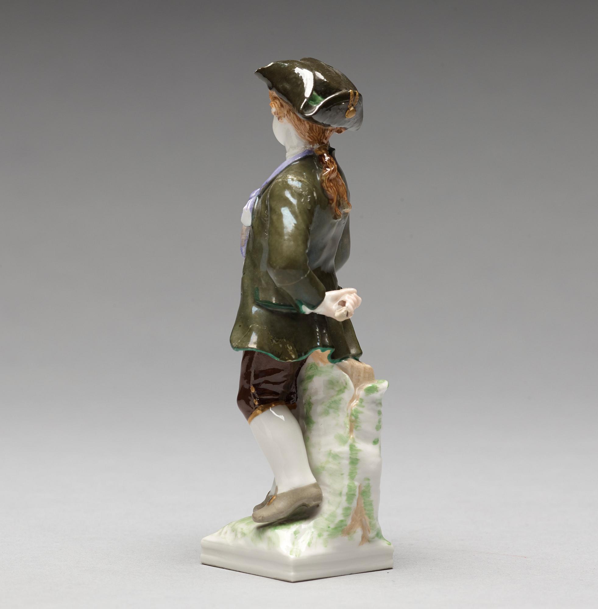 FIGURIN, porslin. Berlin. Sent 1800/tidigt 1900-tal.