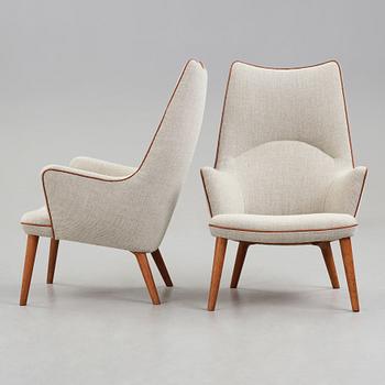 Hans J. Wegner, fåtöljer 2 st, "AP 27/18", AP Stolen, Danmark, 1950/60-tal.