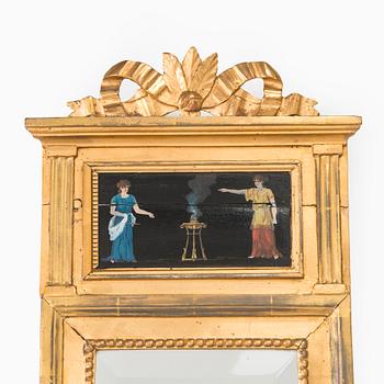 Mirror, Gustavian style, 19th century.